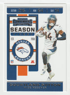 Courtland Sutton - Denver Broncos (NFL Football Card) 2019 Panini Contenders # 46 Mint