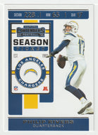 Philip Rivers - Los Angeles Chargers (NFL Football Card) 2019 Panini Contenders # 48 Mint
