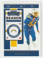 Melvin Ingram III - Los Angeles Chargers (NFL Football Card) 2019 Panini Contenders # 50 Mint