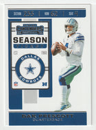 Dak Prescott - Dallas Cowboys (NFL Football Card) 2019 Panini Contenders # 54 Mint