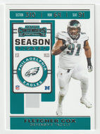 Fletcher Cox - Philadelphia Eagles (NFL Football Card) 2019 Panini Contenders # 58 Mint