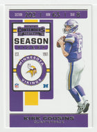 Kirk Cousins - Minnesota Vikings (NFL Football Card) 2019 Panini Contenders # 63 Mint