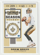 Drew Brees - New Orleans Saints (NFL Football Card) 2019 Panini Contenders # 78 Mint