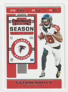 Calvin Ridley - Atlanta Falcons (NFL Football Card) 2019 Panini Contenders # 86 Mint