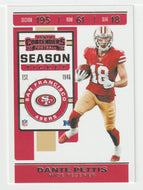 Dante Pettis - San Francisco 49ers (NFL Football Card) 2019 Panini Contenders # 88 Mint