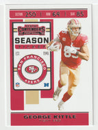George Kittle - San Francisco 49ers (NFL Football Card) 2019 Panini Contenders # 89 Mint