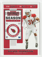David Johnson - Arizona Cardinals (NFL Football Card) 2019 Panini Contenders # 93 Mint