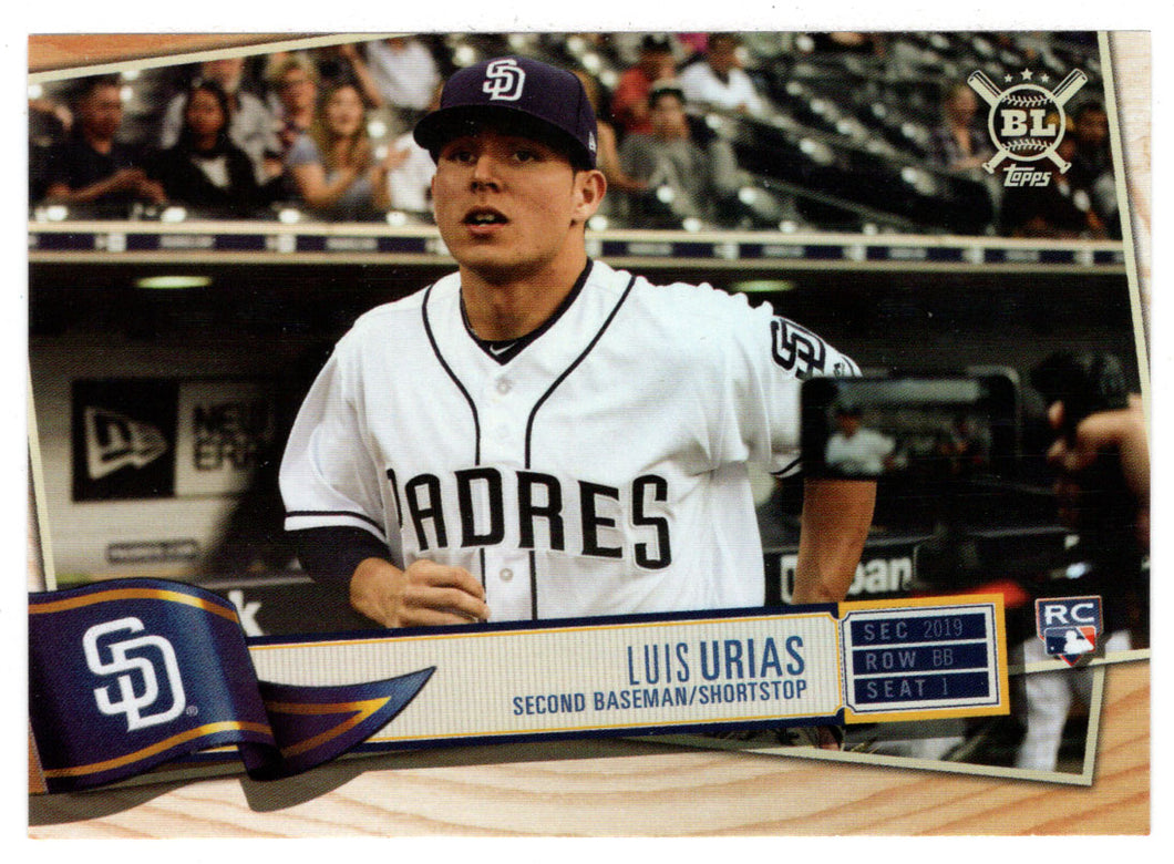 Luis Urias RC - San Diego Padres (MLB Baseball Card) 2019 Topps Big League # 284 Mint