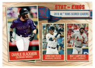 Matt Carpenter - Christian Yelich - Charlie Blackmon - Stat-Kings (MLB Baseball Card) 2019 Topps Big League # 346 Mint