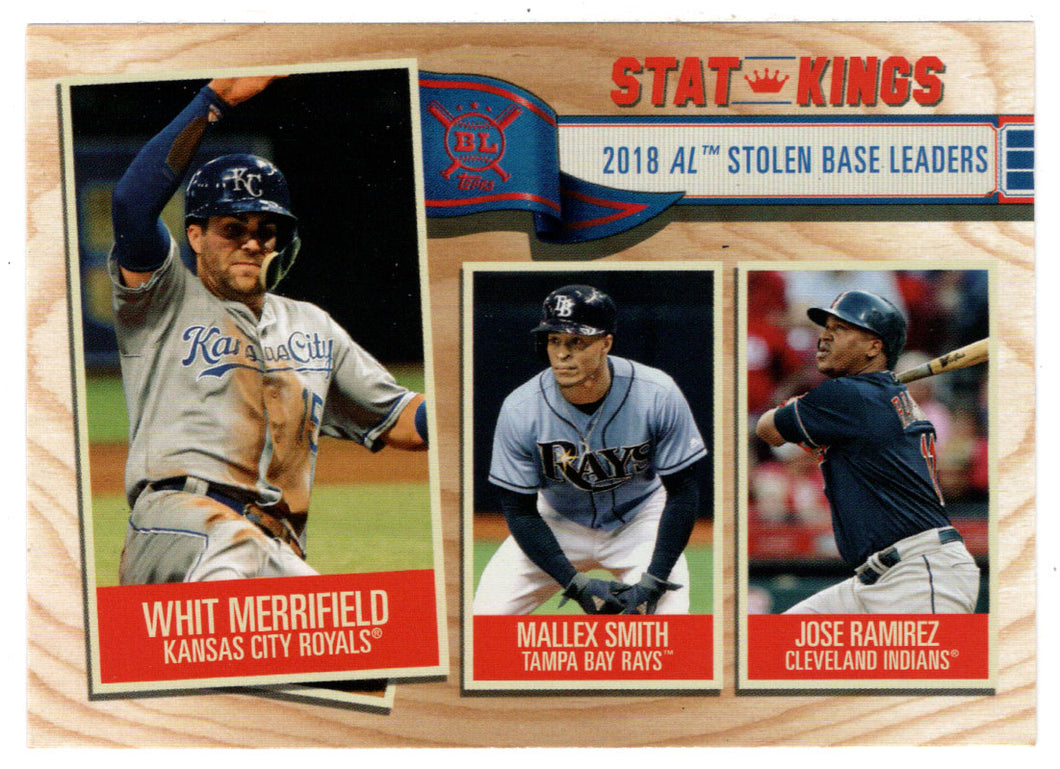 Jose Ramirez - Mallex Smith - Whit Merrifield - Stat-Kings (MLB Baseball Card) 2019 Topps Big League # 357 Mint