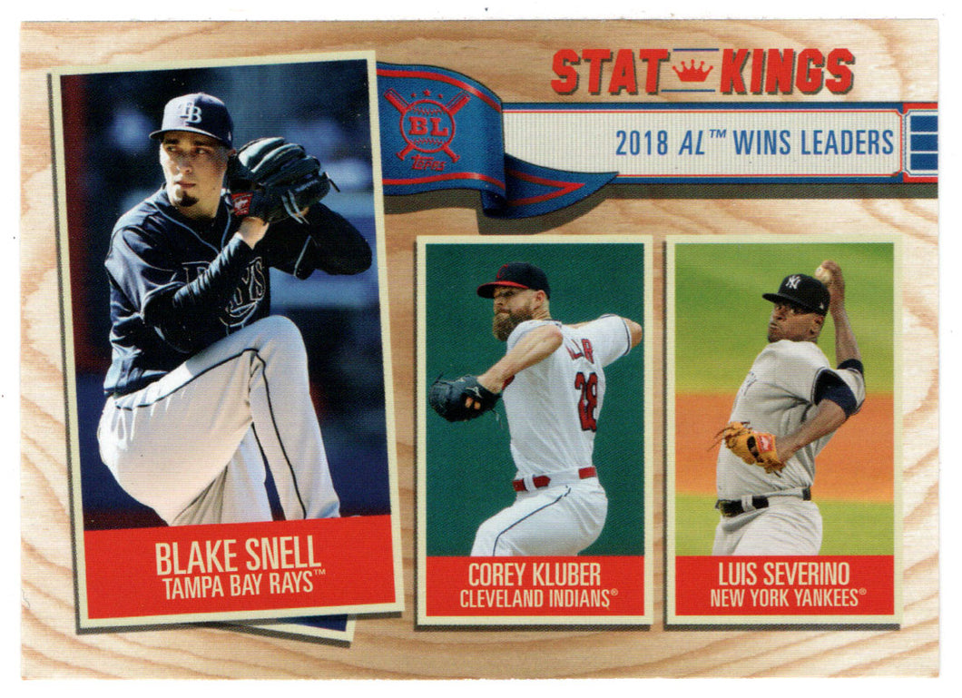Luis Severino - Corey Kluber - Blake Snell - Stat-Kings (MLB Baseball Card) 2019 Topps Big League # 365 Mint