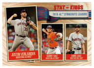 Chris Sale - Gerrit Cole - Justin Verlander - Stat-Kings (MLB Baseball Card) 2019 Topps Big League # 367 Mint