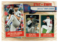 Justin Verlander - Corey Kluber - Blake Snell - Stat-Kings (MLB Baseball Card) 2019 Topps Big League # 373 Mint