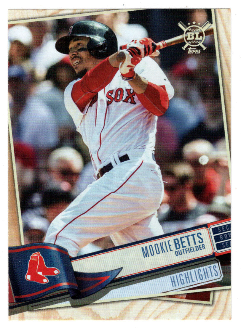 Mookie Betts - Boston Red Sox - Highlights (MLB Baseball Card) 2019 Topps Big League # 389 Mint