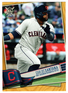 Carlos Santana - Cleveland Indians - Gold Edition (MLB Baseball Card) 2019 Topps Big League # 307 Mint
