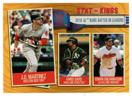 Edwin Encarnacion - Khris Davis - J.D. Martinez - Stat-Kings - Gold Edition (MLB Baseball Card) 2019 Topps Big League # 334 Mint