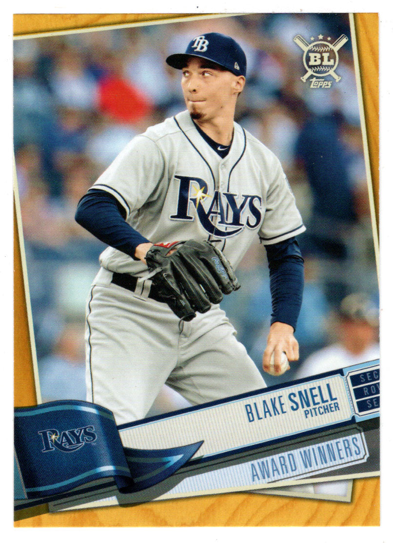 Blake Snell - Tampa Bay Rays - Award Winners - Gold Edition (MLB Baseball Card) 2019 Topps Big League # 379 Mint