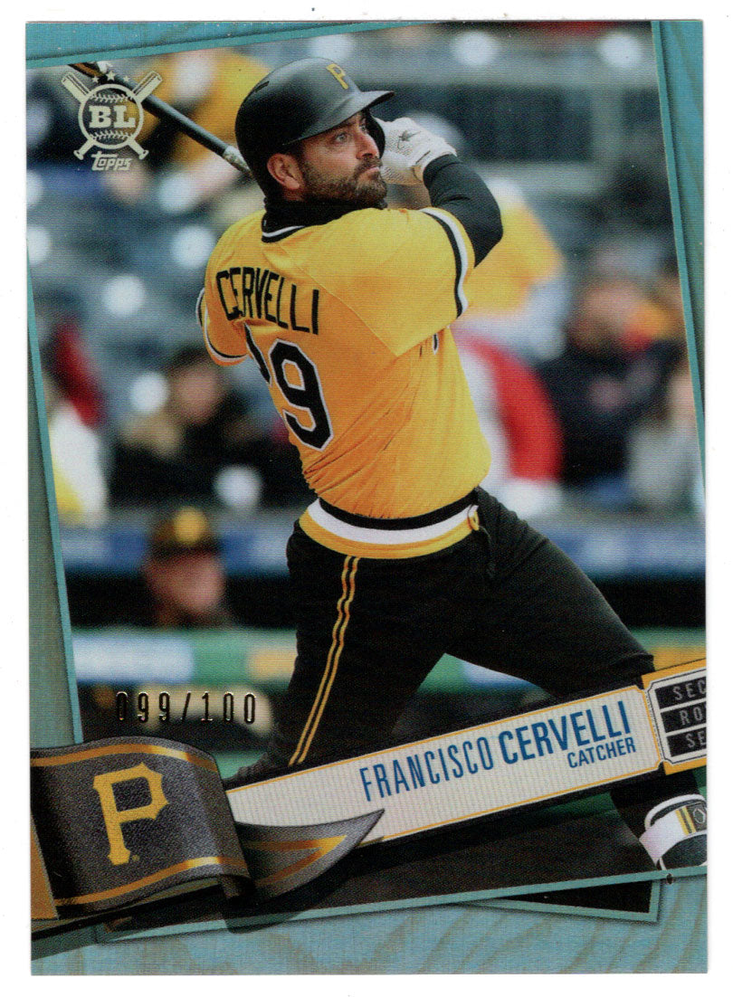 Francisco Cervelli 99/100 - Pittsburgh Pirates - Rainbow Foil (MLB Baseball Card) 2019 Topps Big League # 218 Mint