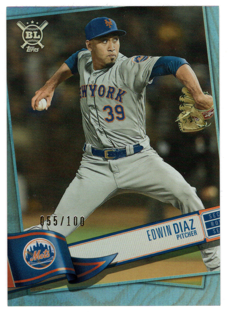 Edwin Diaz 55/100 - New York Mets - Rainbow Foil (MLB Baseball Card) 2019 Topps Big League # 279 Mint