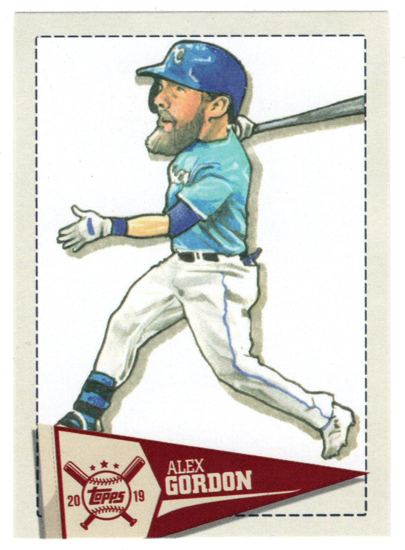 Alex Gordon - Kansas City Royals - Star Caricature Reproductions (MLB Baseball Card) 2019 Topps Big League # SCR-AG Mint