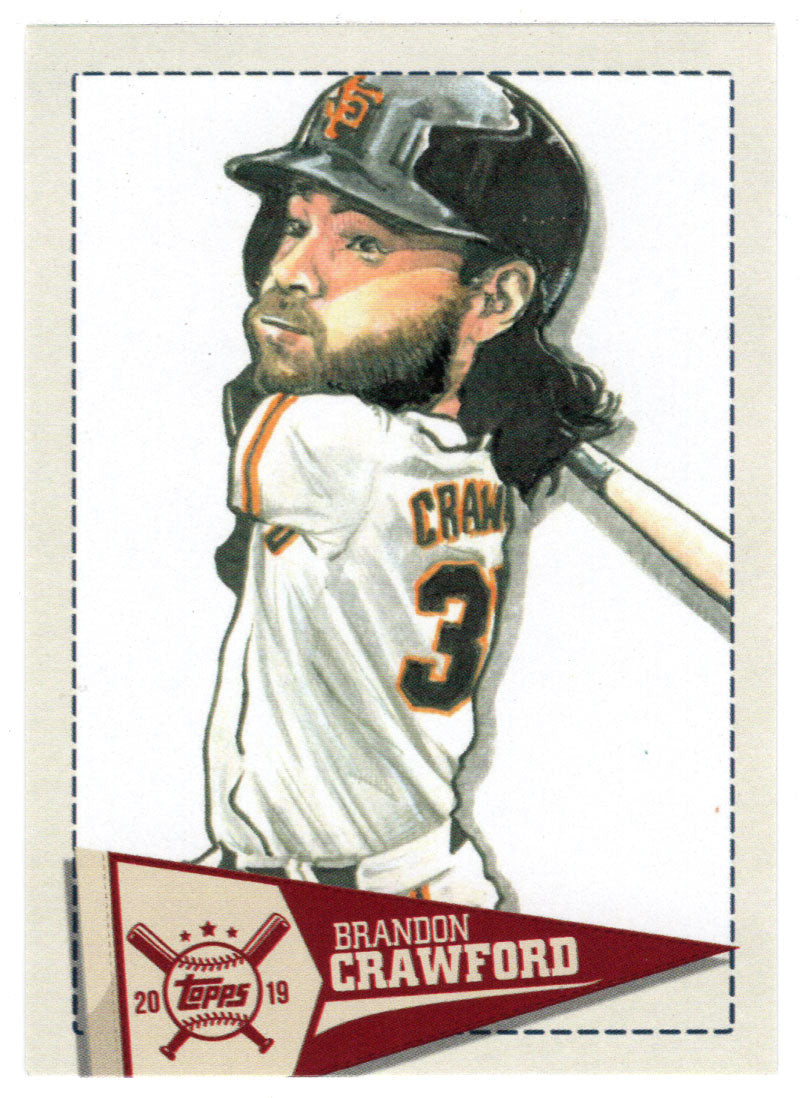 Brandon Crawford - San Francisco Giants - Star Caricature Reproductions (MLB Baseball Card) 2019 Topps Big League # SCR-BC Mint