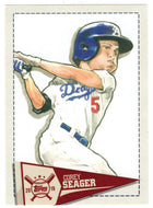 Corey Seager - Los Angeles Dodgers - Star Caricature Reproductions (MLB Baseball Card) 2019 Topps Big League # SCR-CS Mint