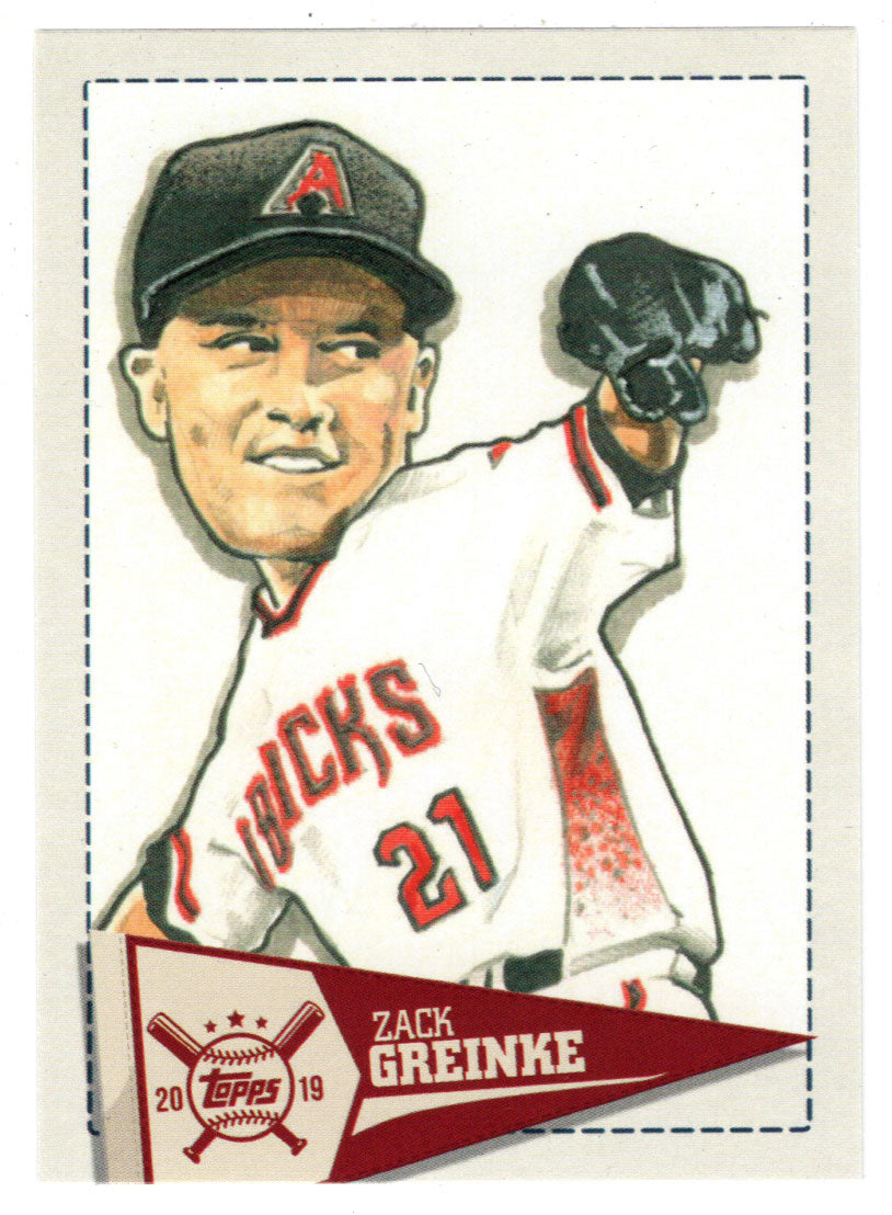 Zack Greinke - Arizona Diamondbacks - Star Caricature Reproductions (MLB Baseball Card) 2019 Topps Big League # SCR-ZG Mint