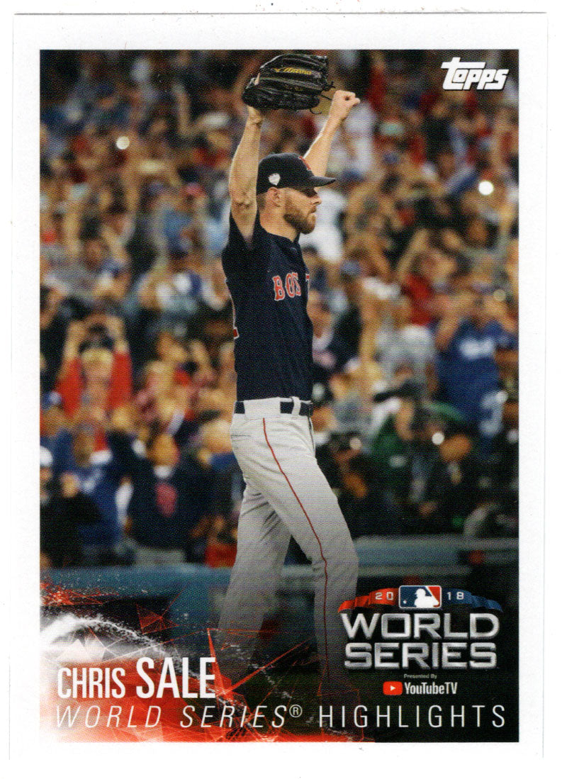 Chris Sale - Eloy Jimenez - World Series Highlights (MLB Baseball Card) 2019 Topps Stickers # 4 Mint