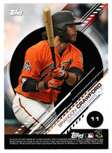 Load image into Gallery viewer, Javier Baez - Brandon Crawford (MLB Baseball Card) 2019 Topps Stickers # 11 Mint
