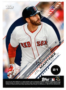 David Price - J.D. Martinez (MLB Baseball Card) 2019 Topps Stickers # 21 Mint