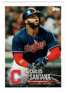 Carlos Santana - Freddie Freeman (MLB Baseball Card) 2019 Topps Stickers # 34 Mint