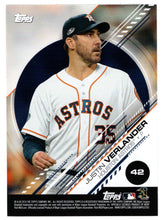 Load image into Gallery viewer, Justin Verlander - Houston Astros (MLB Baseball Card) 2019 Topps Stickers # 42 Mint
