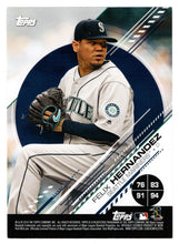Load image into Gallery viewer, Felix Hernandez - Mascots: Stomper - Mariner Moose - Raymond - Rangers Captain (MLB Baseball Card) 2019 Topps Stickers # 76 Mint
