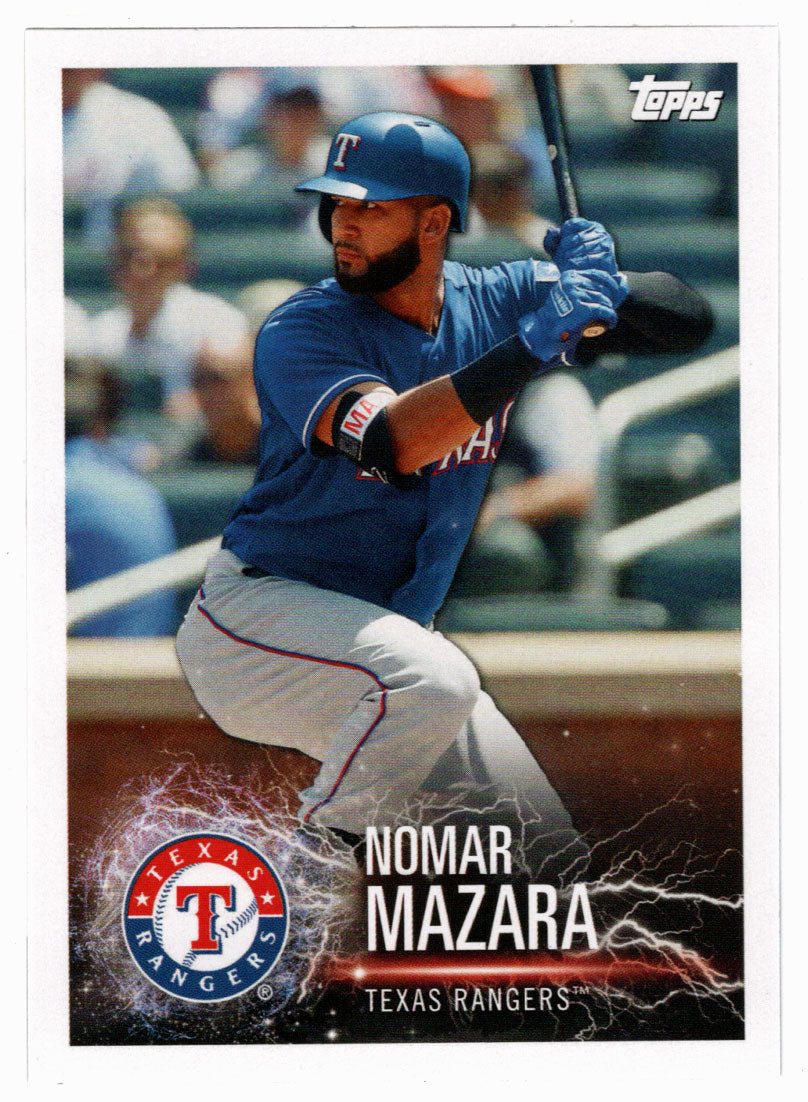 Lorenzo Cain - Nomar Mazara (MLB Baseball Card) 2019 Topps Stickers 96 Mint