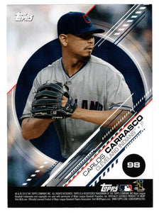 Aaron Sanchez - Carlos Carrasco (MLB Baseball Card) 2019 Topps Stickers 98 Mint