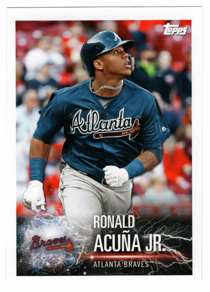 Ronald Acuña Jr. - Travis Shaw (MLB Baseball Card) 2019 Topps Stickers 142 Mint