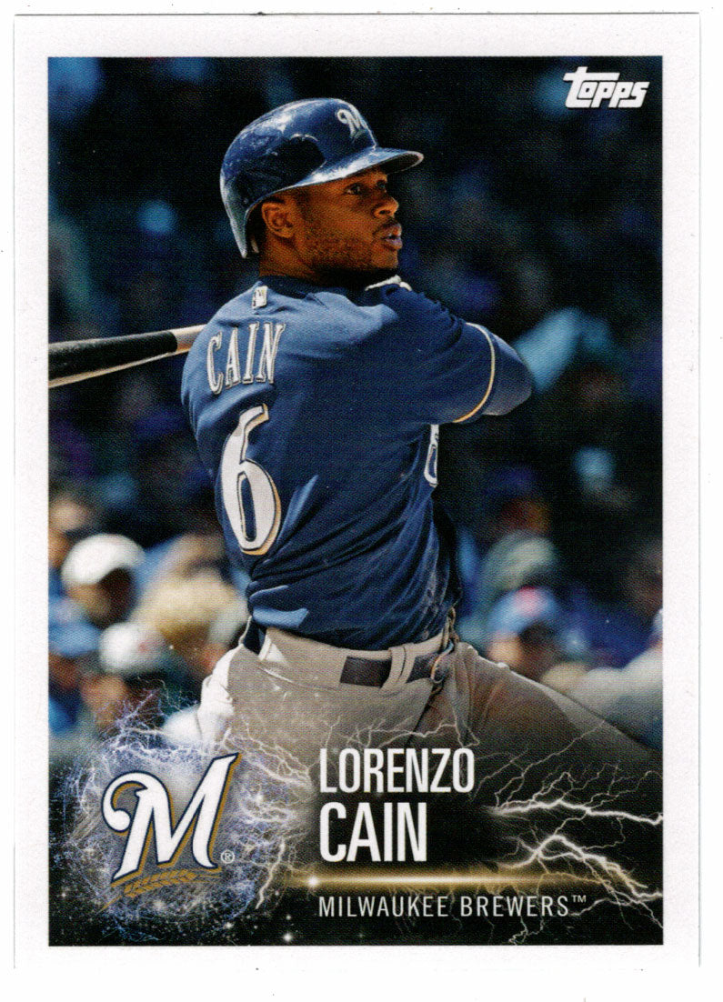 Lorenzo Cain - Ben Zobrist (MLB Baseball Card) 2019 Topps Stickers 181 Mint