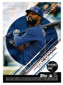 Jason Heyward - Mascots: Swinging Friar - Fredbird - Screech (MLB Baseball Card) 2019 Topps Stickers # 210 Mint