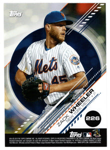 Evan Longoria - Zack Wheeler (MLB Baseball Card) 2019 Topps Stickers 226 Mint