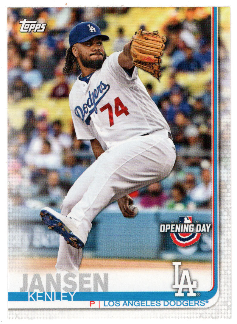 Kenley Jansen - Los Angeles Dodgers (MLB Baseball Card) 2019 Topps Opening Day # 21 Mint