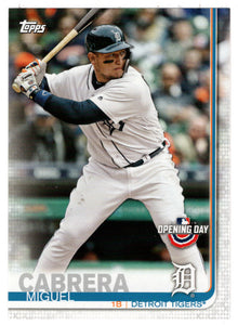 Miguel Cabrera - Detroit Tigers (MLB Baseball Card) 2019 Topps Opening Day # 23 Mint