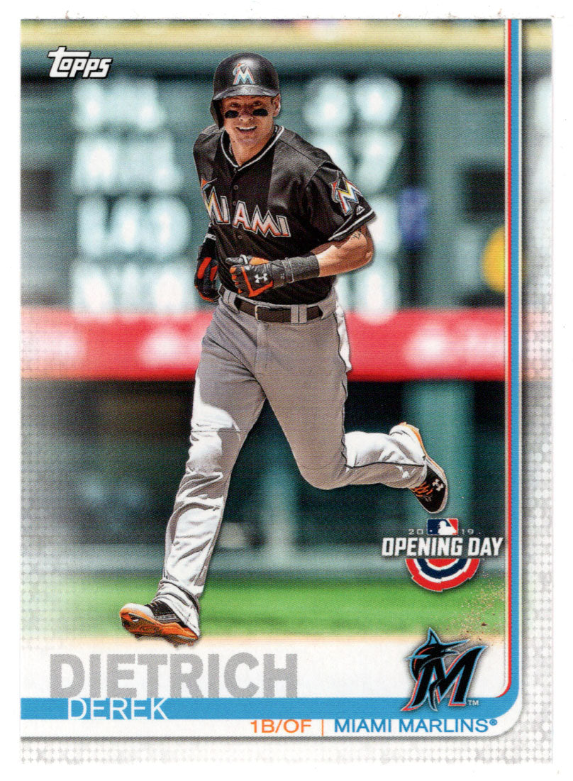 Derek Dietrich - Miami Marlins (MLB Baseball Card) 2019 Topps Opening Day # 32 Mint