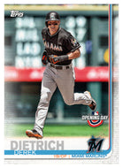 Derek Dietrich - Miami Marlins (MLB Baseball Card) 2019 Topps Opening Day # 32 Mint