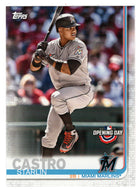 Starlin Castro - Miami Marlins (MLB Baseball Card) 2019 Topps Opening Day # 87 Mint
