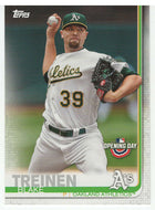 Blake Treinen - Oakland Athletics (MLB Baseball Card) 2019 Topps Opening Day # 146 Mint