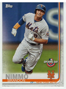 Brandon Nimmo - New York Mets (MLB Baseball Card) 2019 Topps Opening Day # 161 Mint