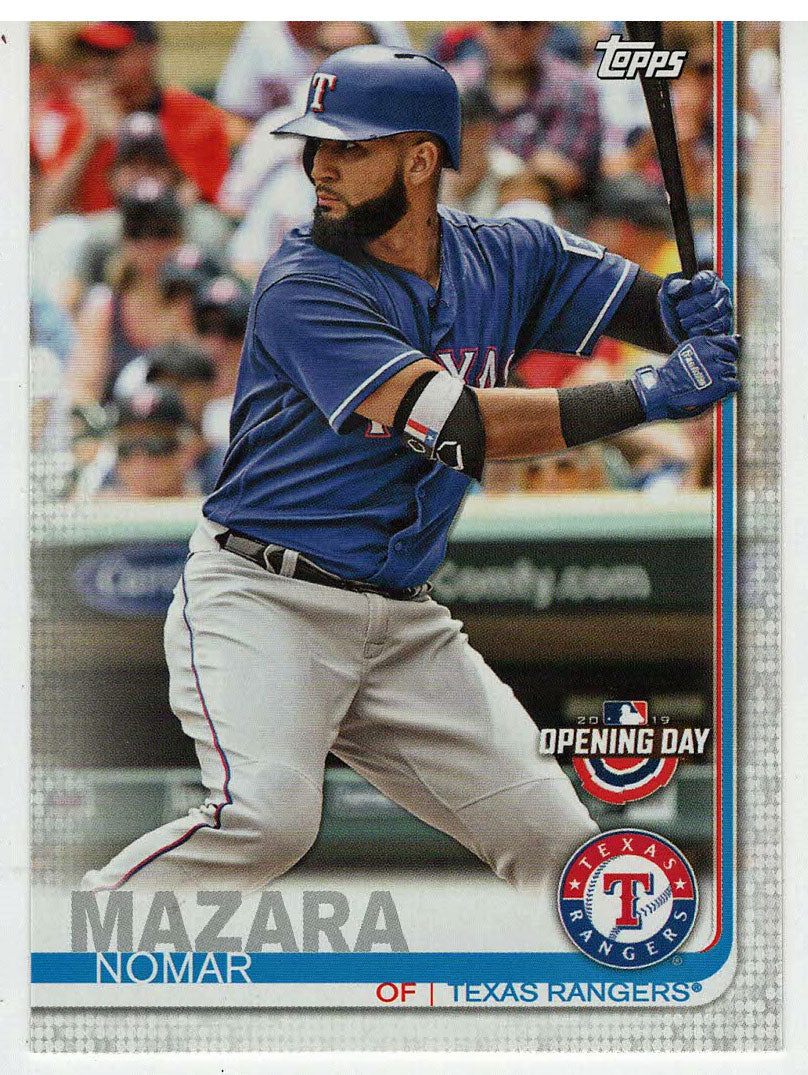 Nomar Mazara - Texas Rangers - Blue Foil (MLB Baseball Card) 2019 Topps Opening Day # 192 Mint