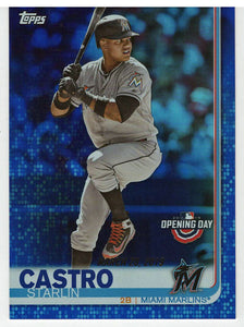 Starlin Castro - Miami Marlins - Blue Foil (MLB Baseball Card) 2019 Topps Opening Day # 87 Mint