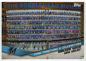 Miami Marlins - Bobblehead Museum - Team Traditions and Celebrations (MLB Baseball Card) 2019 Topps Opening Day # TTC-BM Mint