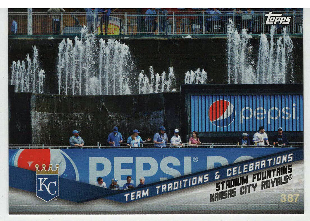 Kansas City Royals - Stadium Fountains - Team Traditions and Celebrations (MLB Baseball Card) 2019 Topps Opening Day # TTC-SF Mint